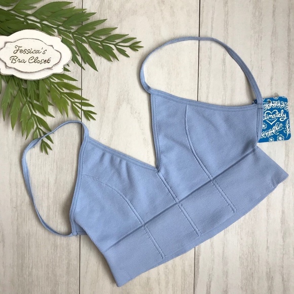 Free People Other - FREE PEOPLE Low Back Bralette XS/S Blue NWT